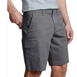 Copper and Oak Cargo Shorts Men 40 Ripstop Security Pocket Flex Waist Gray